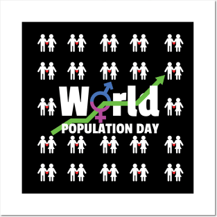 world population day Posters and Art